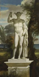 Statue of Mercury in a Landscape